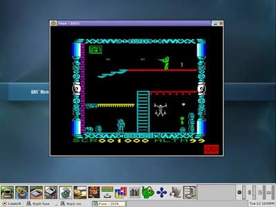 Операционная система QNX и запущенная на ней 2D-игра